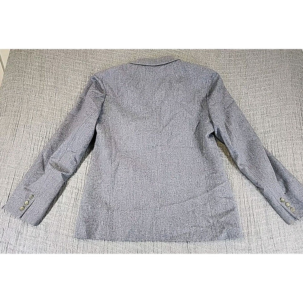 Pendleton Blazer Jacket Virgin Wool Solid Gray 2 … - image 4